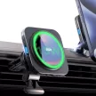 ESR Halolock Magnetic QI2 autós telefontartó MagSafe 15W induktív töltővel a légbeömlőhöz, fekete