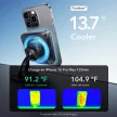 ESR HALOLOCK CRYOBOOST MAGNETIC MAGSAFE DASHBOARD & VENT CAR MOUNT vezeték nélküli töltő QI2 15W FROSTED ONYX