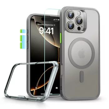   ESR CLASSIC PRO SET HALOLOCK MAGSAFE IPHONE 16 PRO MAX FROSTED tok, szürke