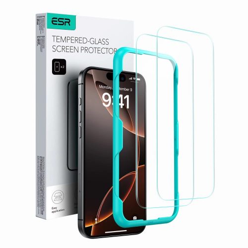 ESR edzett üvegfólia tempered glass 2db iPhone 16 CLEAR