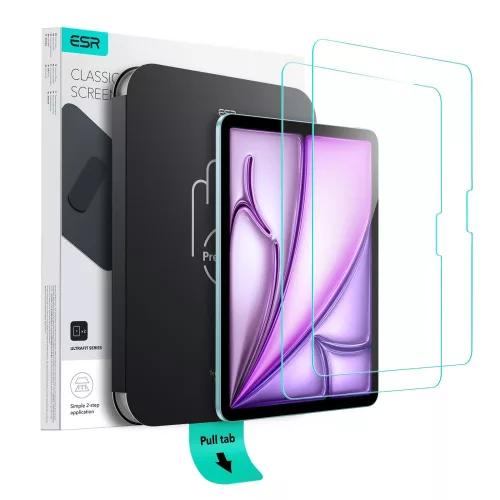 ESR ULTRAFIT edzett üvegfólia 2-PACK IPAD AIR 11” 6 / 7 / 2024-2025