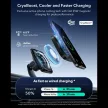 ESR OMNILOCK CRYOBOOST MAGNETIC MAGSAFE VENT CAR MOUNT WIRLESSS CHARGER QI2.2, 25W, autós tartó, fekete