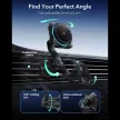 ESR OMNILOCK CRYOBOOST MAGNETIC MAGSAFE VENT CAR MOUNT WIRLESSS CHARGER QI2.2, 25W, autós tartó, fekete