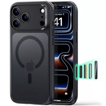   ESR Classic Hybrid MagSafe iPhone 17 Pro Max / 18 Pro Max tok, matt fekete
