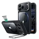 ESR Classic Hybrid Kickst MagSafe iPhone 17 Pro / 18 Pro tok, átlátszó-fekete