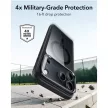 ESR Classic Hybrid Kickst MagSafe iPhone 17 Pro / 18 Pro tok, átlátszó-fekete