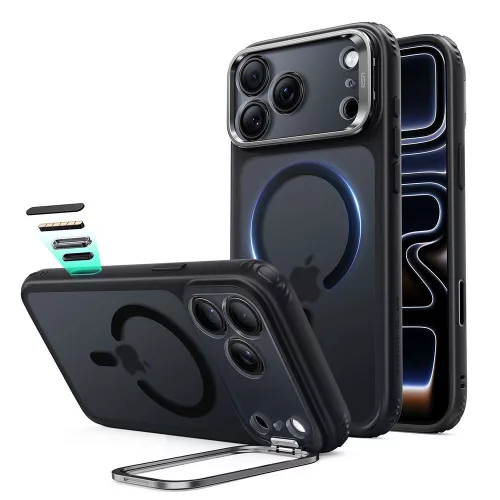 ESR Classic Hybrid Kickst MagSafe iPhone 17 Pro Max / 18 Pro Max tok, matt fekete