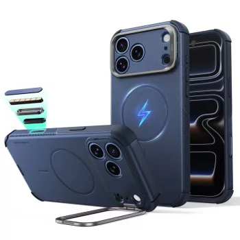   ESR Cyber Tough Kickst MagSafe iPhone 17 Pro / 18 Pro tok, kék