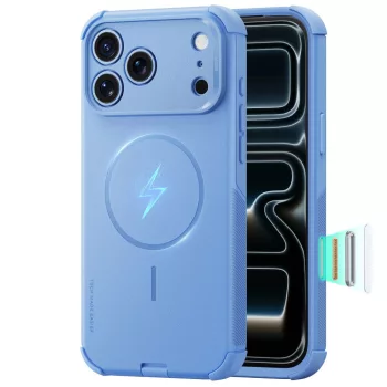   ESR Cyber Tough MagSafe iPhone 17 Pro Max / 18 Pro Max tok, világoskék