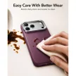 ESR Leather Kickst MagSafe iPhone 17 Pro / 18 Pro tok, bordó