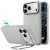 ESR Leather Kickst MagSafe iPhone 17 Pro Max / 18 Pro Max tok, szürke