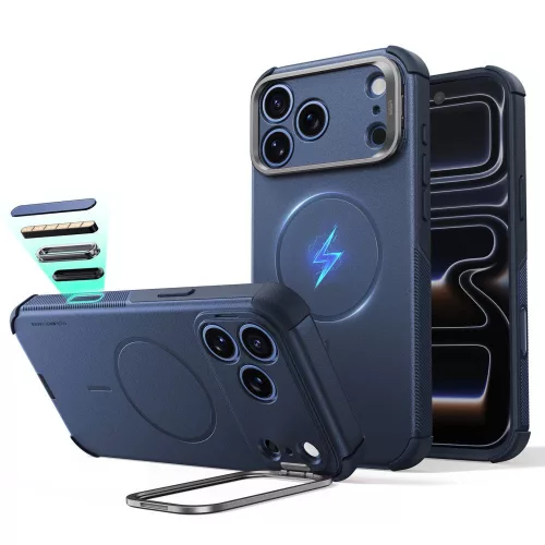 ESR Cyber Tough Kickst MagSafe iPhone 17 Pro Max / 18 Pro Max tok, kék