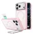 ESR Classic Hybrid Kickst MagSafe Frosted Bubblegum Pink iPhone 17 Pro / 18 Pro tok, matt rózsaszín