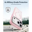 ESR Classic Hybrid Kickst MagSafe Frosted Bubblegum Pink iPhone 17 Pro / 18 Pro tok, matt rózsaszín