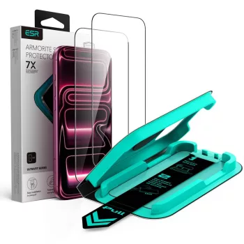   ESR Ultrafit Armorite 2 db iPhone 17 Pro Max / 18 Pro Max üvegfólia, fekete