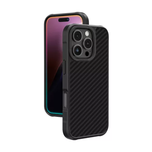 AmazingThing Titan Max Case 1500D Aramid Fibers iPhone 16 Pro Max tok, fekete