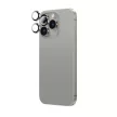 AmazingThing AR Aluminum 3 Lens Glass with Camera Lens Frame iPhone 16 Pro / 16 Pro Max kameravédő, ezüst