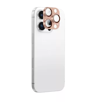   AmazingThing Aviation-Grade Alloy Tempered Glass Lens iPhone 16 Pro / 16 Pro Max Camera Lens kameravédő, rozéarany