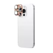 AmazingThing Aviation-Grade Alloy Tempered Glass Lens iPhone 16 Pro / 16 Pro Max Camera Lens kameravédő, rozéarany