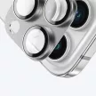 AmazingThing Aviation-Grade Alloy Tempered Glass Lens iPhone 16 Pro / 16 Pro Max Camera Lens kameravédő, ezüst