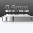 AmazingThing Aviation-Grade Alloy Tempered Glass Lens iPhone 16 Pro / 16 Pro Max Camera Lens kameravédő, ezüst