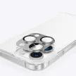 AmazingThing Aviation-Grade Alloy Tempered Glass Lens iPhone 16 Pro / 16 Pro Max Camera Lens kameravédő, ezüst