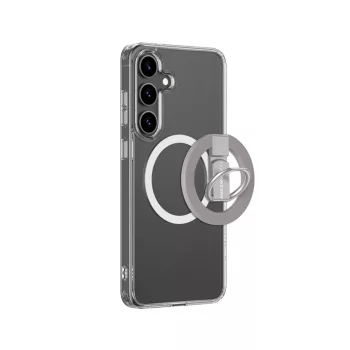   AmazingThing Minimal Mag Case with Magnetic Ring and Magnetic Ring Samsung Galaxy S25 tok, átlátszó