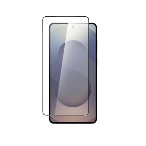 AmazingThing Radix Full Glass edzett üvegfólia, fekete keret, SAMSUNG GALAXY S25 Edge