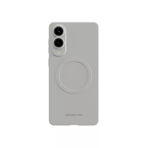AmazingThing Minimal Air Case with Magnetic Ring Samsung Galaxy S25 Edge tok, szürke