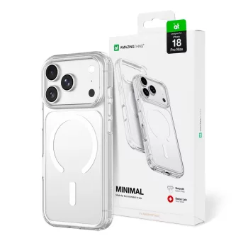   AmazingThing Minimal Mag Drop Proof 3 Lens Lanyard Mount MagSafe iPhone 18 Pro Max tok, átlátszó