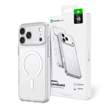   AmazingThing Minimal Mag Lens Camera Cover Lanyard Mount MagSafe iPhone 18 Pro tok, átlátszó
