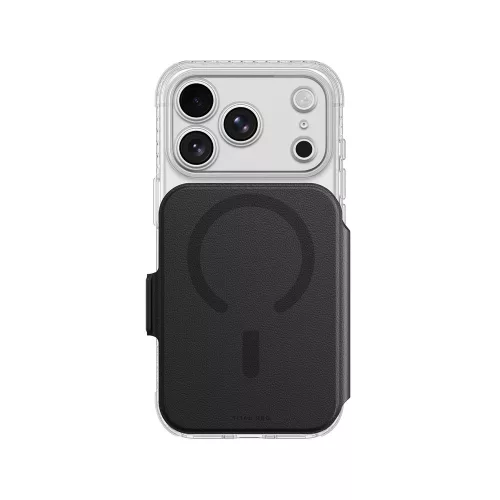 AmazingThing Titan Pro Lens Flip Set Wallet, MagSafe iPhone 18 Pro Max tok, fekete