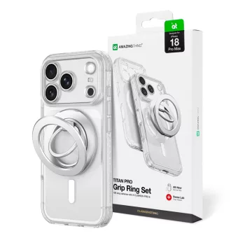   AmazingThing Titan Pro Lens Ring Set Camera Cover Magnetic Ring MagSafe iPhone 18 Pro Max tok, átlátszó