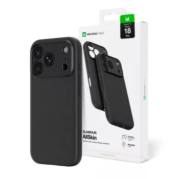   AmazingThing Glamour AllSkinCamera Cover, MagSafe iPhone 18 Pro tok, fekete