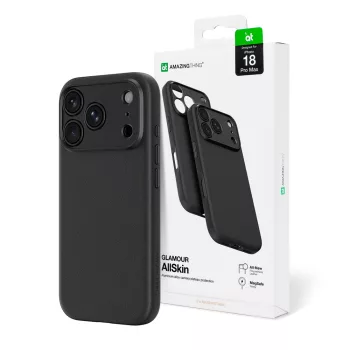   AmazingThing Glamour AllSkinCamera Cover, MagSafe iPhone 18 Pro Max tok, fekete