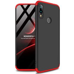 Full Body Case 360 Xiaomi Redmi 7 hátlap, tok, fekete-piros
