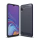 Carbon Case Flexible Samsung Galaxy A10 hátlap, tok, kék
