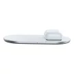Baseus Simple 2in1 Wireless Charger for Smartphones and AirPods , vezeték nélküli töltő, 2A, 15W, fehér