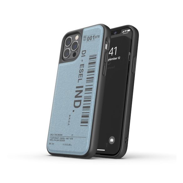 Diesel Moulded Case Denim iPhone 12/12 Pro hátlap, tok, mintás, kék