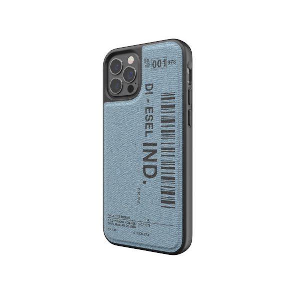 Diesel Moulded Case Denim iPhone 12/12 Pro hátlap, tok, mintás, kék