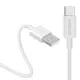 Dudao USB/USB-C kábel adat- és töltőkábel, 3A 1m, fehér