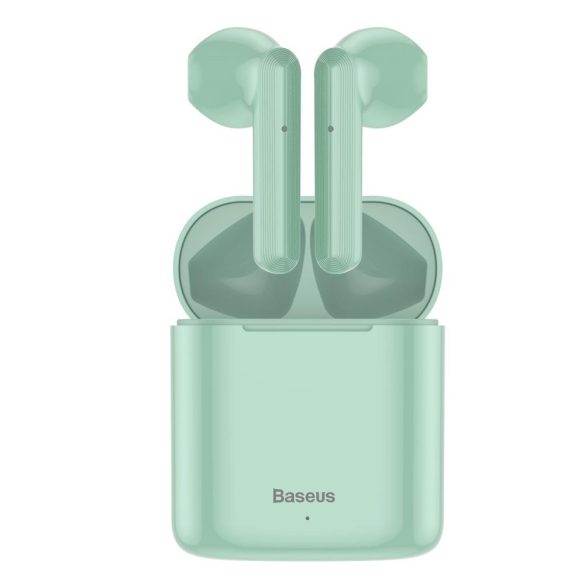 Baseus W09 Wireless Earphone, Headset, vezeték nélküli töltés funkcióval, zöld