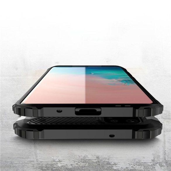 Hybrid Armor Tough Rugged Samsung Galaxy S20 Ultra ütésálló hátlap, tok, ezüst
