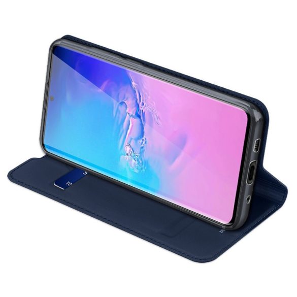 Dux Ducis Skin Pro Samsung Galaxy S20 Ultra oldalra nyíló tok, kék