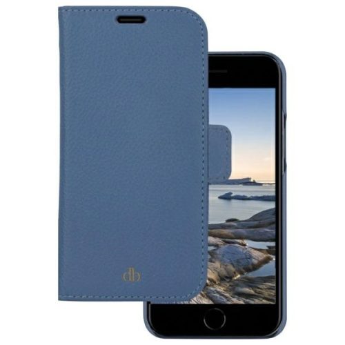 DBRAMANTE 1928 New York 2w1 Wallet iPhone 7/8/SE 2020/SE 2022 tok, kék