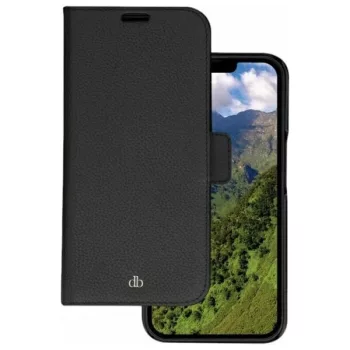   Case DBRAMANTE 1928 New York 2w1 Wallet iPhone 14 Pro tok, fekete