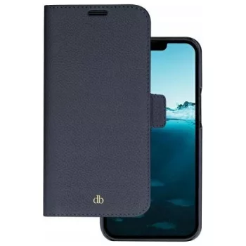   Case DBRAMANTE 1928 New York 2w1 Wallet iPhone 14 Pro tok, kék