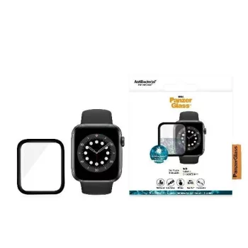   PanzerGlass Curved Apple Watch 4/5/6/SE 44mm Antibakteriális, fekete