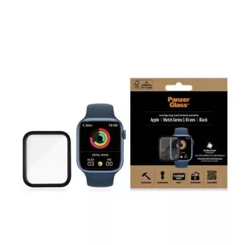 PanzerGlass Curved Tempered Glass Apple Watch 7 45mm, fekete