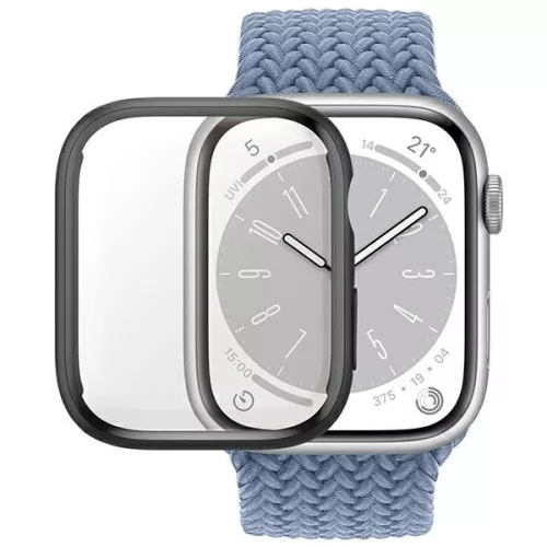 PanzerGlass kijelzővédő üvegfólia Full Body Apple Watch 7/8/9 41mm D3O 5D teljes kijelzős